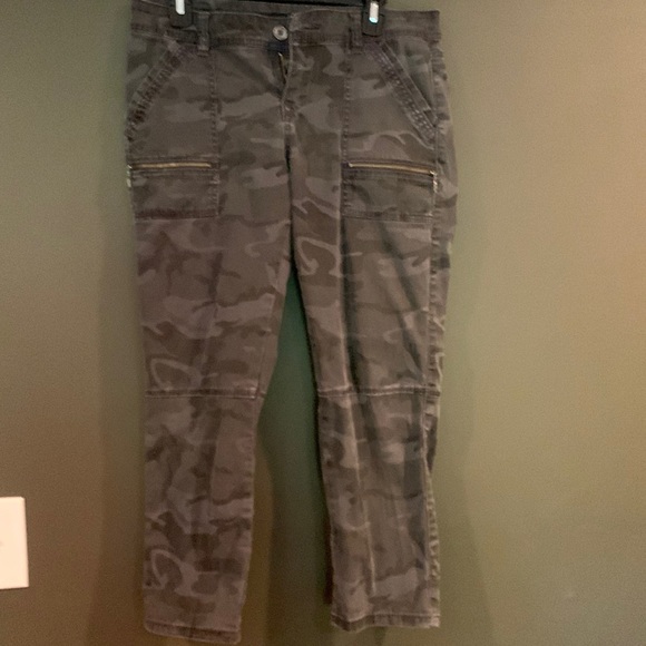 Camo lightweight ankle length cotton pants - Picture 1 of 1